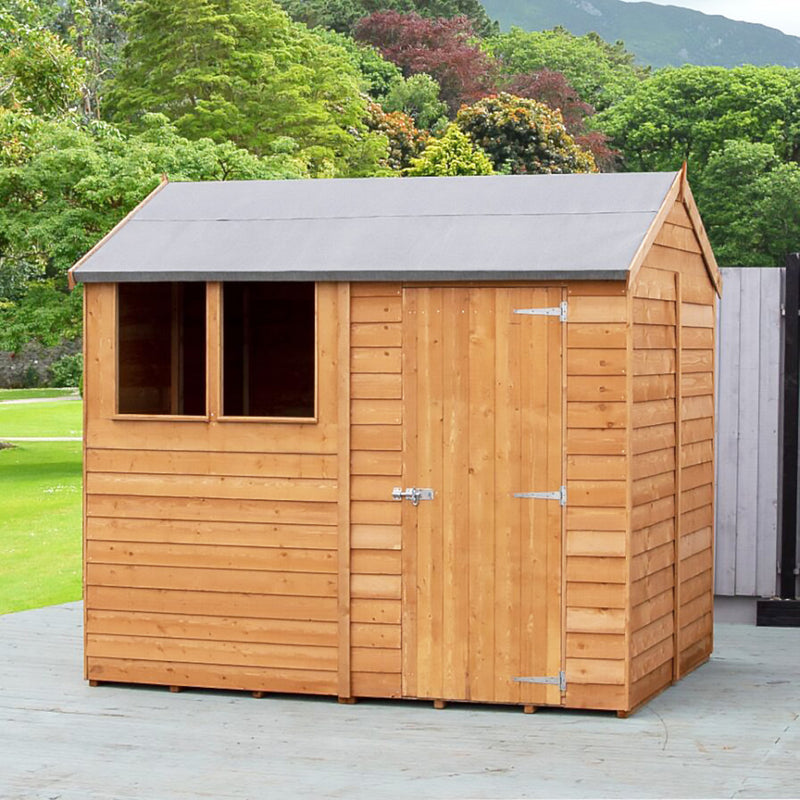 Garden Value Overlap 6 X 8 Reverse Apex Shed
