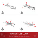 Christmas Time 5FT Prelit Snow Flocked Christmas Tree w/ Light, Indoor Home Xmas Decoration