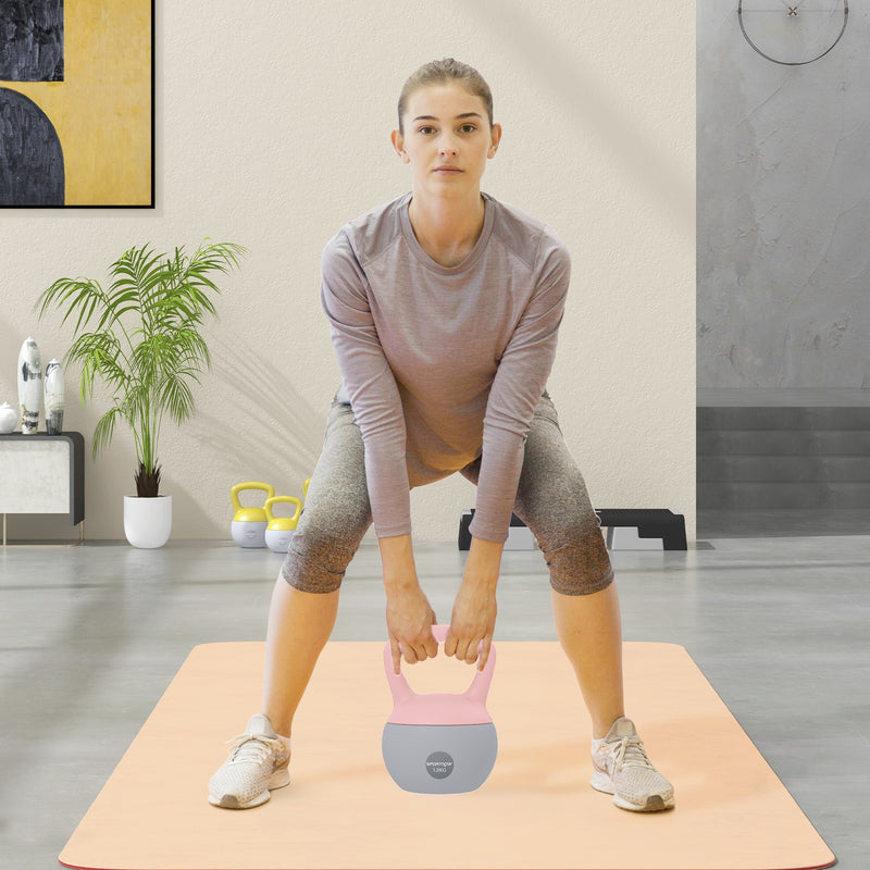 SPORTNOW 12KG Kettlebell with Soft Body and Non-Slip Handle