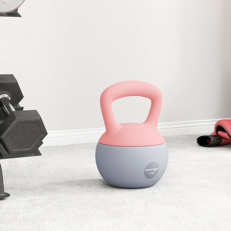 SPORTNOW 12KG Kettlebell with Soft Body and Non-Slip Handle