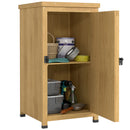 Outsunny Wooden Garden Shed, Garden Tool Storage Shed with Shelf Brown