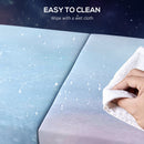 HOMCOM 6FT Foldable Gymnastics Mat, Tri-Fold 2\" Thick Crash Mat, Blue