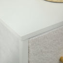 HOMCOM Chest of Drawers with 9 Drawers, Boucle Storage Organiser, Cream