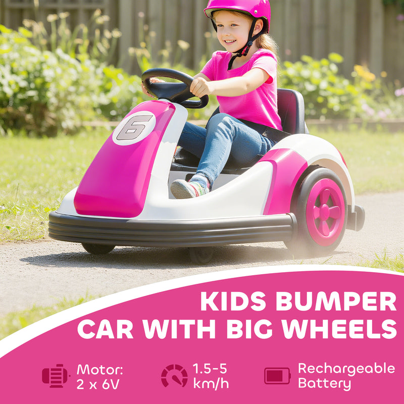 AIYAPLAY Kids Bumper Car with 360-Degree Rotation Spin, Safety Belt