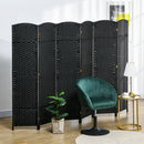 HOMCOM 6 Panel Folding Room Divider, Privacy Screen, 240 x 170cm, Black