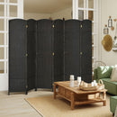 HOMCOM 6 Panel Folding Room Divider, Privacy Screen, 240 x 170cm, Black