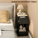 HOMCOM Bedside Tables Set of 2, Nightstands for Bedroom, Living Room, Black
