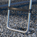 SPORTNOW 2 Steps/3 Steps Galvanised Steel Trampoline Ladder Climbing