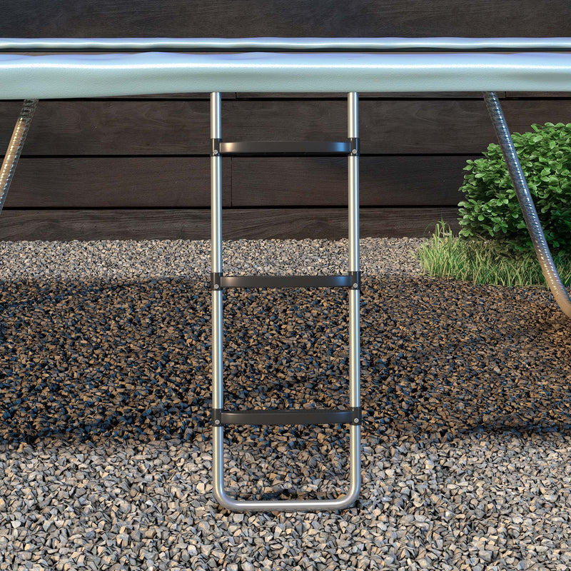 SPORTNOW 2 Steps/3 Steps Galvanised Steel Trampoline Ladder Climbing