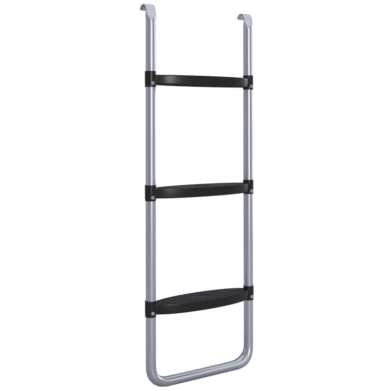 SPORTNOW 2 Steps/3 Steps Galvanised Steel Trampoline Ladder Climbing