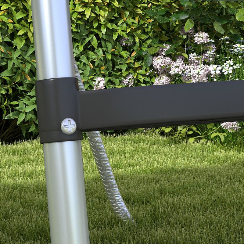SPORTNOW 2 Steps/3 Steps Galvanised Steel Trampoline Ladder Climbing
