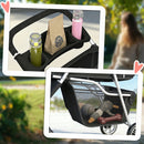PawHut Pet Stroller Pushchair Carrier For Cat Puppy With 3 Wheels Black