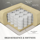 HOMCOM Recliner Armchair with Spring Cushion Adjustable Leg Rest Light Grey