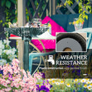 Outsunny 81cm Tall Bird Bath With 2 Decorative Birds For Garden