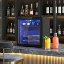 HOMCOM 12 Bottle Wine Cooler, 4-16°C Under Counter Drinks Beer Wine Fridge