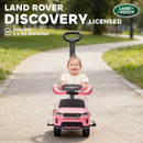 AIYAPLAY Land Rover Licensed Baby Push Car, 2-in-1 Ride On Car, Pink