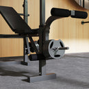 SPORTNOW Multi-Exercise Incline or Flat Weight Bench with Bench Press Rack