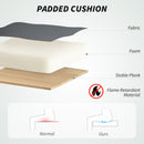 HOMCOM PU Leather Massage Office Chair, Reclining Desk Chair - Grey/Brown