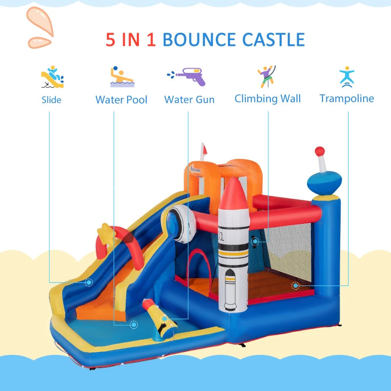 Outsunny Bouncy Castle Space Design