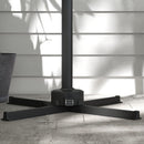 Outsunny 3(m) Solar LED Cantilever Parasol Adjustable Garden Umbrella - Khaki/Grey