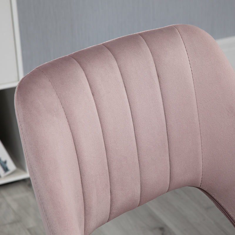 Vinsetto Mid-Back Swivel Home Office Chair Scallop Computer Chair
