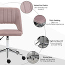 Vinsetto Mid-Back Swivel Home Office Chair Scallop Computer Chair