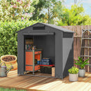 Outsunny Garden Storage Shed Tent Bike Tent, Dark Grey