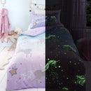 Bedlam Ombre Unicorn Duvet Cover Set in Lilac
