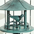 Outsunny 3-in-1 Garden Bird Bath, Birdbath with Large Water Basin, Green