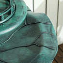 Outsunny 3-in-1 Garden Bird Bath, Birdbath with Large Water Basin, Green