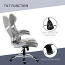 Vinsetto Fabric Office Desk Chair With Adjustable Height Tilt Function Grey