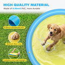 PawHut 150 Cm Splash Pad Sprinkler For Pets Dog Non-slip Outdoor Yellow