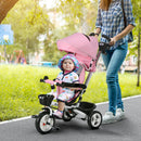 HOMCOM 6 In 1 Trike For Toddler 1-5 Years With Parent Handle