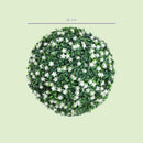HOMCOM Set Of 2 Artificial Topiary Balls Indoor Outdoor Faux Boxwood Balls