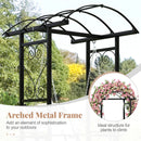 Outdoor Porch Swing with Stand and 2 Trellises for Adults Patio Swing Chair with Removable Cushions-Black