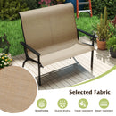 Outdoor Bench Chair With High Back And Armrests