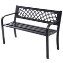 Metal Frame Outdoor Bench