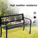 Metal Frame Outdoor Bench
