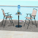 Set of 2 Outdoor Folding Bar Chairs