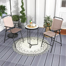 Set of 2 Outdoor Folding Bar Chairs