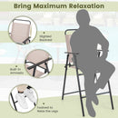 Set of 2 Outdoor Folding Bar Chairs