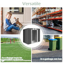 Outdoor Metal Garden Storage Shed with Sloping Roof-Dark Grey