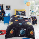 Bedlam Outer Space Duvet Cover Set in Black