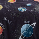 Bedlam Outer Space Duvet Cover Set in Black