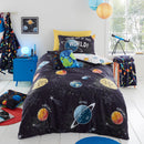 Bedlam Outer Space Duvet Cover Set in Black