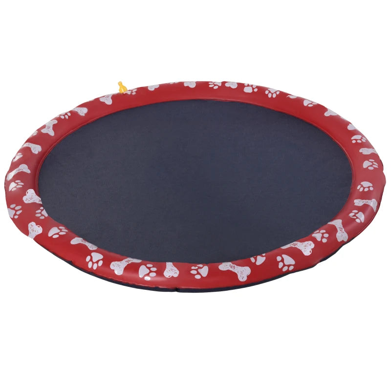 PawHut Pet Splash Pad 150cm - Red