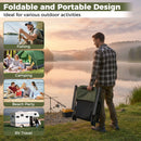 Oversized Foldable Fishing Chair for Adults All-Terrain Camping Chair-Green