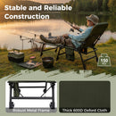 Oversized Foldable Fishing Chair for Adults All-Terrain Camping Chair-Green