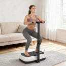SPORTNOW Vibration Plate with Adjustable Handle, Auto or Manual Speeds