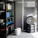 Outsunny 6 X 5ft Resin Garden Shed With Floor And Window, Grey